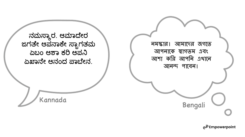 Speak in other languages